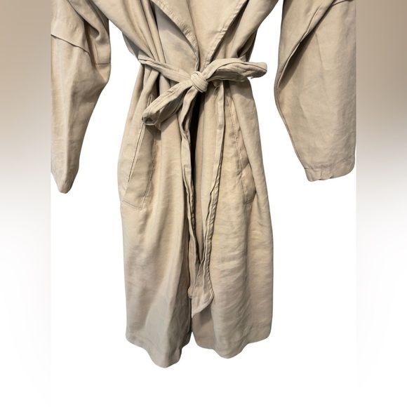 Ophelia Roe Tan Tie Wrap Trouser Jacket Size 2X - Picture 8 of 15